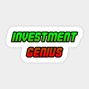 Investment Genius Sticker